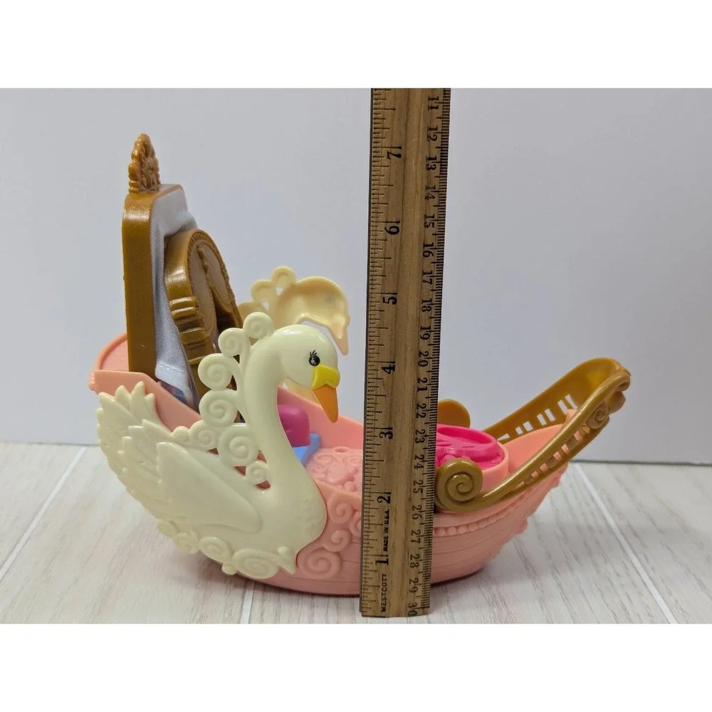 Fisher Price Precious Places Imaginext Princess Swan Boat Vehicle w/ Figure‎